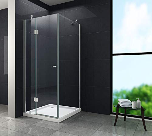 Duschkabine NOVUM 90 x 90 x 180 cm ohne Duschtasse
