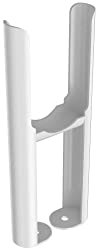iBathUK | White Floor Mount Radiator Leg Kit Brackets for Traditional 2 Bar Radiator