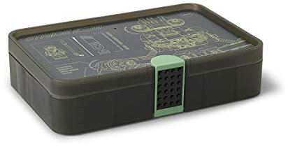 LEGO Ninjago Sorting Box, Storage Case / Container with Compartments, Translucent