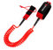 Abahub SUP Leash, Sup Zubehör, Surfboard Leash Board Sup Sicherheitsleine, Schwarz/Blau/Orange/Grün/Gelb/Weiß/Transparent/Rot 10ft(3 Meters) 7mm Surf Leash für Erwachsene