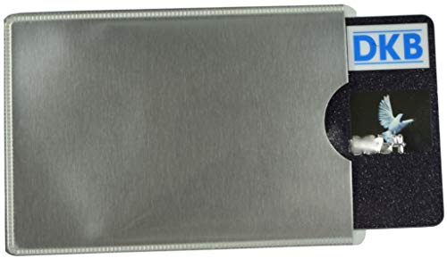 3X RFID Blocker Schutzhülle TÜV Geprüft Made in Germany Silber Anti Skimming EC Kartenhülle Kreditkarte NFC Schutz