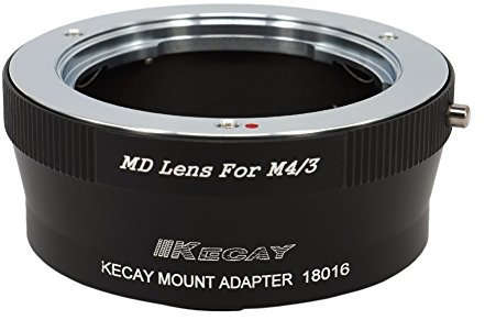 KECAY Bague Adaptation Objectif pour Monter Objectif Minolta MD MC vers boîtier Micro 4/3 M4/3 Camera Olympus Pen P3 P5 PL2 PL3 PL5 PL6 PM2 Om-D E-M5 E-M1 pour Panasonic GH3 GX7 G10 G5 G6 GF5 MD-M4/3