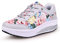 Femmes Minceur Chaussures Marche & Baskets Aptitude Wedges Plate-Forme Chaussures Sneakers（35,5 Gris Rose