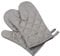 Klmnop Kitchen Cotton Cute Long Microwave Oven Mitts for Heat Resistant with 320°F, Kitchen Gloves for BBQ Cooking Baking 1 Pair Gray