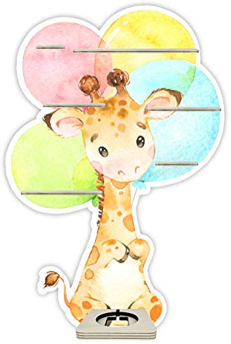 Farbklecks-Collection Musikboxregal Ballon Giraffe - passend für Toniebox - Regal mit Platz für Box sowie 20-25 Figuren