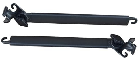 TENDAGGIMANIA Braccetti per Tende da Sole a Caduta Esterne in Alluminio - 1 Coppia di Bracci Tende da Sole Ricambi Regolabili + 4 Viti autoforanti Incluse - Colore Nero - Misura 70 cm