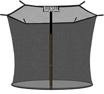 Baunsal® Trampolin Sicherheitsnetz Ø 427 cm (JS-IN) für 6 Netzstangen Netzhöhe 180 cm Ersatzteile Trampolin Netz Trampolin Schutznetz Sicherheitsnetz Kinder Trampolin Ersatznetz Trampolin Outdoor