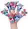 horlirty Fingerpuppe Tier Fingerpuppe Plüschpuppe Tier Handpuppe Früherziehung Spielzeug Eltern-Kind-Puppe (Sechs kleine Mäuse und 1 Kleiner Bär)