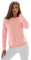 OZONEE Damen Sweatshirt Pullover Langarm Farbvarianten Oversized Langarmshirt Pulli ohne Kapuze Baumwolle Baumwollmischung Classic Basic Rundhals-Ausschnitt Sport 777/4428B PUDERROSA M