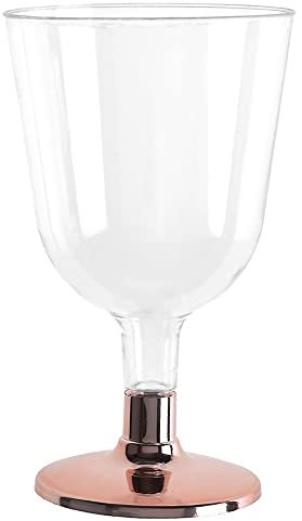 Santex 6 Water/Wine Glasses 15 cl Rose Gold Chrome