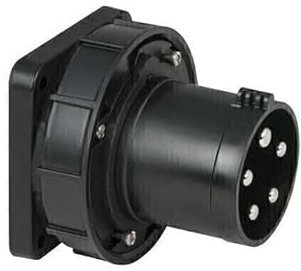 PCE CEE 63A 400V 5p Steckdose Stecker, Schwarz, IP67