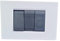 Placas compatibles Bticino Living Light Bticino Living Iinternational Modelo cuadrado de tecnopolímero cepillado placa 3 4 7 módulos puestos para soportes LN4703 y N4703 (3 módulos, blanco)