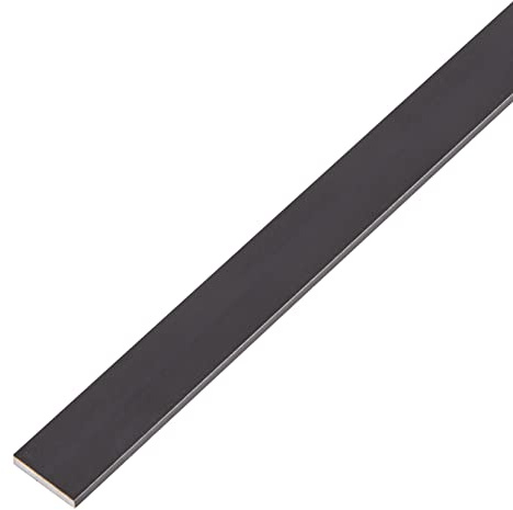 Alberts 489380 Flachstange | Aluminium, schwarz eloxiert | 2000 x 15 x 2 mm