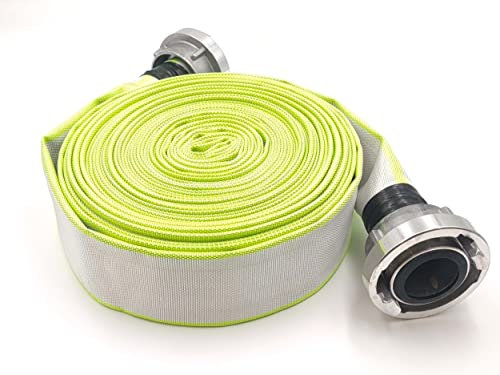schlauchmeister 24 | Tuyau plat de pompier 2 | 20 mètres | Raccord Storz | Vertes