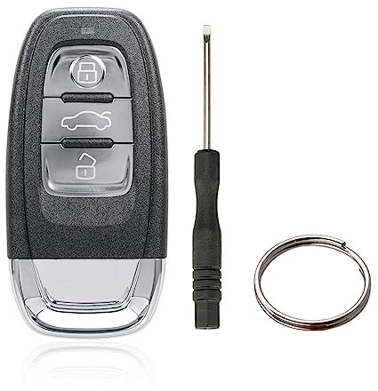 3 Button Remote Car Key Shell Case for Audi Q5 A4 A5 A6 A7 A8 R8 (No Batteries)