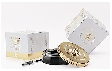 Nishlady Brow Lift Laminiergel Kit mit Pinsel – Black Tint | MEGA SIZE 50ml | Augenbrauen Styling Seife | Farb-Gel mit starkem Halt & Form für perfekte Brauen