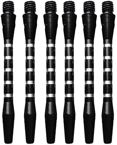 Harrows Dart-Schäfte, Aluminium, 52 mm, mittelgroß, mit 6 Standard-Fanggarn, 4,5 mm, Pfeil, 6 Stück