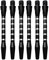 Harrows Dart-Schäfte, Aluminium, 52 mm, mittelgroß, mit 6 Standard-Fanggarn, 4,5 mm, Pfeil, 6 Stück