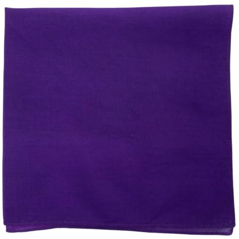 MDSTYLE Einfarbiges Bandana aus 100% Baumwolle, 56 x 56 cm – Halstuch, Kopftuch, Nickituch, Haarband und Baumwolltuch für Damen und Herren