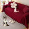 KCCRHIN Elastischer Sofaüberwurf Decke Sofabezug Ecksofa L Form 3 Sitzer XXL rutschfest Sofadecke 2024 Neuer Couchbezug 180X300cm Couch Überwürf Couch Cover Sofa Cover,Rot,180 * 400cm/71 * 157.7in
