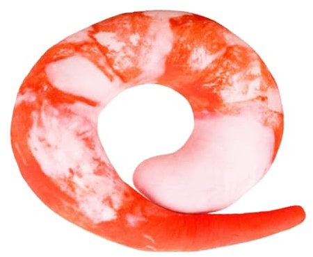 ABOOFAN Nacken massagekissen nackenmassagekissen Shrimp-Design Nackenkissen nackenstützkissen Nackenpolster U-förmiges Kissen Garnele Kopfkissen Matte Reisekissen