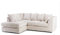 SOFASELECTIONUK LTD Jumbo Cord Scatter Back 4-Seater Left Hand Facing Corner Sofa: Elevate Your Living Room With Comfort and Style (Cream, Left Hand Facing)