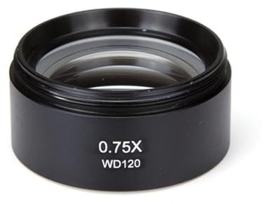 Mikroskop-Objektiv, 0.75X Objektivlinse Hilfsobjektiv Barlow-Linse für Stereomikroskope