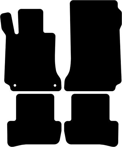 Kovvar Fußmatten passend für Mercedes C-Klasse W204/S204 2007-2014 Passend zur Ausführung: Limousine/T-Modell | Qualität: Premium