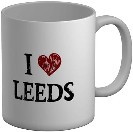 Shopagift I Love Leeds Mug Green City West Yorkshire White 11oz Large Ceramic Cup