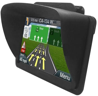 Dreuhuing GPS Navigator Sonnenblende, Navigation Bildschirm Visier, Auto Navigations Sonnen Schutz, GPS Sonnenschutz Abdeckung, Blendschutz Reflexion Navigationsgerät, Sonnenblende Navegationszubehör