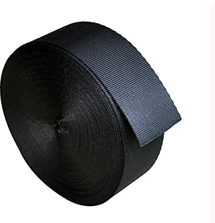 AYKANING Ruban De Sangle,Sangle Couture 10-50mm de Large 5mètres / Rouleau Noire bandoulière Polyester/Nylon Sangles Sacs Sacs Sacs Sacs d'artisanat Couture Sac Court Accessoires