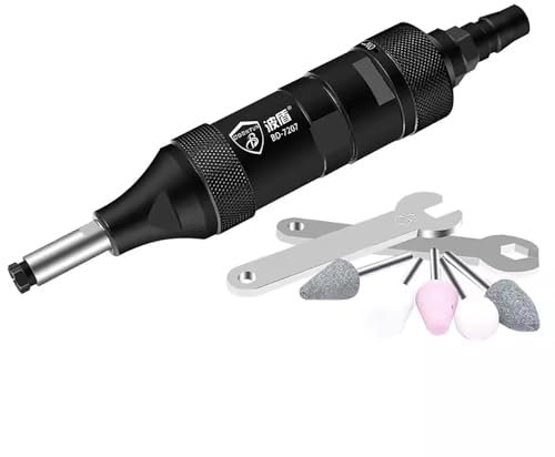 LeTkingok Pneumatic Die Grinder, Air Compressor Grinding Machine Mill Engraving Polishing Tool Kit 30000RPM 1/4 Inch Interface