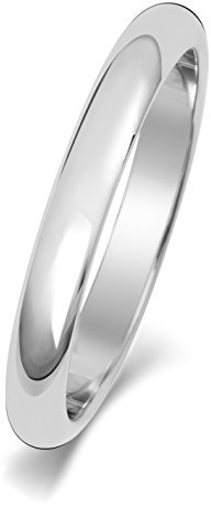 EDS Jewels Platin 950 2,5mm D-Form Herren/Damen - Trauring/Ehering/Hochzeitsring TRS15037PT950RSK