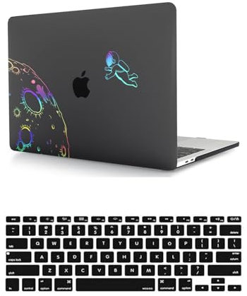 HLAAJJX Hülle Kompatibel mit MacBook Pro 16 Zoll A2485 A2780 A2991 M1 M2 M3 2021 2023 mit Liquid Retina Display Touch ID, Plastik Hartschale Matt Case & Tastaturschutz,Astronaut