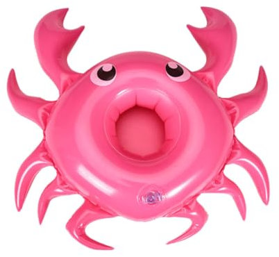 JOINPAYA 3stücke Aufblasbare Krabben Getränkehalter Rosarot PVC Schwimmend Pool Party Deko Strandspielzeug Vielseitig Wiederverwendbar Robust Für Outdoor Schwimmen