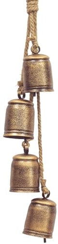 Weihnachtsglöckchen zum Aufhängen XXL groß, Glocken Vintage Glöckchen, rustikal Metallglöckchen, Weihnachtsbaumdekoration, Glocke, Ornament, Wand deko (Shabby Vintage)