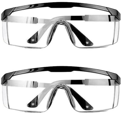 2 Stück Schutzbrille Arbeitsschutzbrille,Schutzbrillen Arbeitsschutz Sicherheitsbrillen,Chemie Schutzbrille Staubdicht Arbeitsbrille,Sicherheitsbrille Augenschutzbrille,Safety Glasses Baustelle