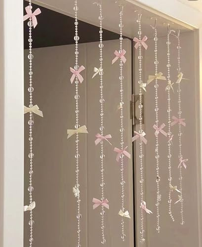 BACH AND BOUJEE Pink Bow Wall Decor Bows Decor Bow Banner Garland For Birthday Bridal Shower Bachelorette Baby Shower