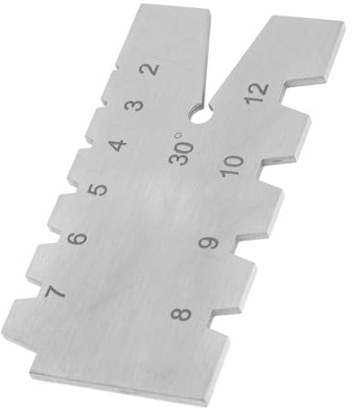 ABOOFAN 30 Probe Für Fadenverdrehungwerkzeug Und Messgerät Grad Messung Vorlage Metallmesswerkzeug Gewindelehre Inspektionswerkzeug Messwerkzeuge Silber Rostfreier Stahl