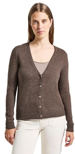 Street One Kurzer Cardigan Nomad Brown Mel. 46