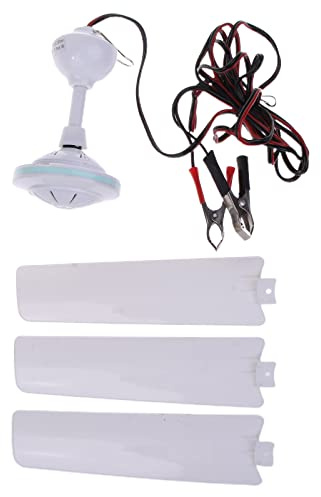 BUBEFSKD Ventilateur de plafond portable 49,7 cm / 27,5 cm - Valves de tente de camping
