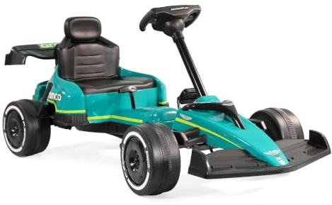 Lemodo Aston Martin Kinder-Gokart, Pedalantrieb, 3–7 Jahre (Aston Martin) | Pedal-Gokart bis 25 kg, vorwärts & rückwärts per Pedale, Leerlauf-Umschalter, Kunststoffräder, Rennwagen für draußen