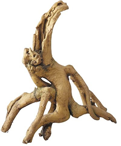 Europet Bernina - Deko Wurzel Mangrove medium - Polyresin / Kunstharz - Aquarium-Dekoration - Braun - Realistisch - Poliert (glatt und glänzend)