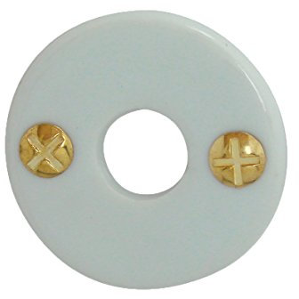 Rosace de fonction porcelaine Blanc bec de cane 950170
