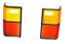 XUNJIAJIE 1 Paar RC Rückleuchten Abdeckung Dekoration Fittings for 1/10 RC Crawler Modell Auto AXIAl SCX10 Cherokee