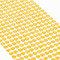 Movoja Gelbe Strasssteine - runde Glitzersteine 504 Stück 6 mm selbstklebend zum Verzieren und Basteln | Schmucksteine zum aufkleben | Steinchen Dekosteine Bastelsteine Gelb Gold