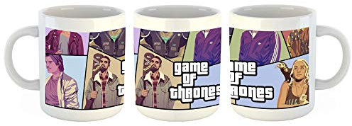 Unified Distribution Game of Thrones - GTA - Tasse mit Motiv Bedruckt, 300ml C-Henkel. Tolles Geschenk für Büro, Küche, Geburtstag, Ihre Neue Lieblingstasse zum Frühstück