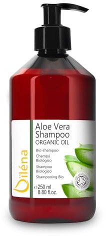 Oïléna - Bio Aloe Vera & Argan Shampoo | Anti-Haarausfall & Kahlheit Prävention | Sulfatfrei & Silikonfrei | Für Volumen & Glanz | Natürliches Bio-Shampoo | Wachstumsbehandlung, 250 ml