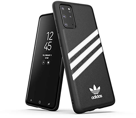 adidas Originals Designed für Samsung Galaxy S20+ Hülle DREI Streifen Schutzhülle - Schwarz und Weiß