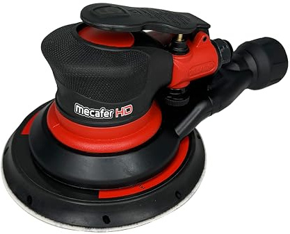 Mecafer Ponceuse orbitale pneumatique professionnelle - Diamètre 150 mm avec aspiration - 163189